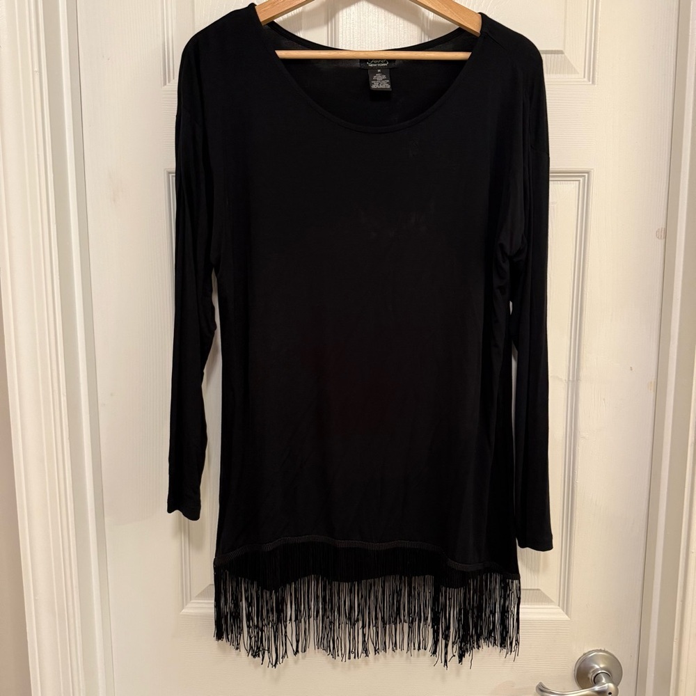 EUC Shannon Ford New York Tassel Fringe Tunic Top